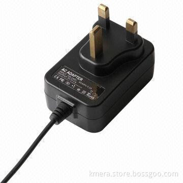 Wall Mount AC Adapter with 5V 2A Output and UK Plug in Wall, Charge for Related 5V Devices